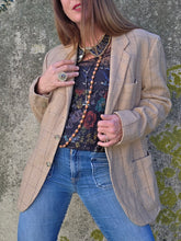 Charger l'image dans la galerie, Blazer boyish vintage Swan - Tweed beige et gris.Taille XL, 42, 44. Cerruti 1881. Made in Switzerland.

