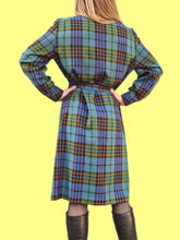 Charger l&#39;image dans la galerie, Robe vintage Lisa - Carreaux colorés. Taille M, 38, 40. Guy Dubouis. Made in France
