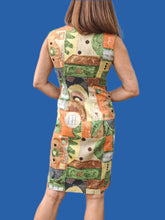 Charger l&#39;image dans la galerie, Robe vintage Amélina - Imprimé géométrique Africain. Taille S, 36, 38.
