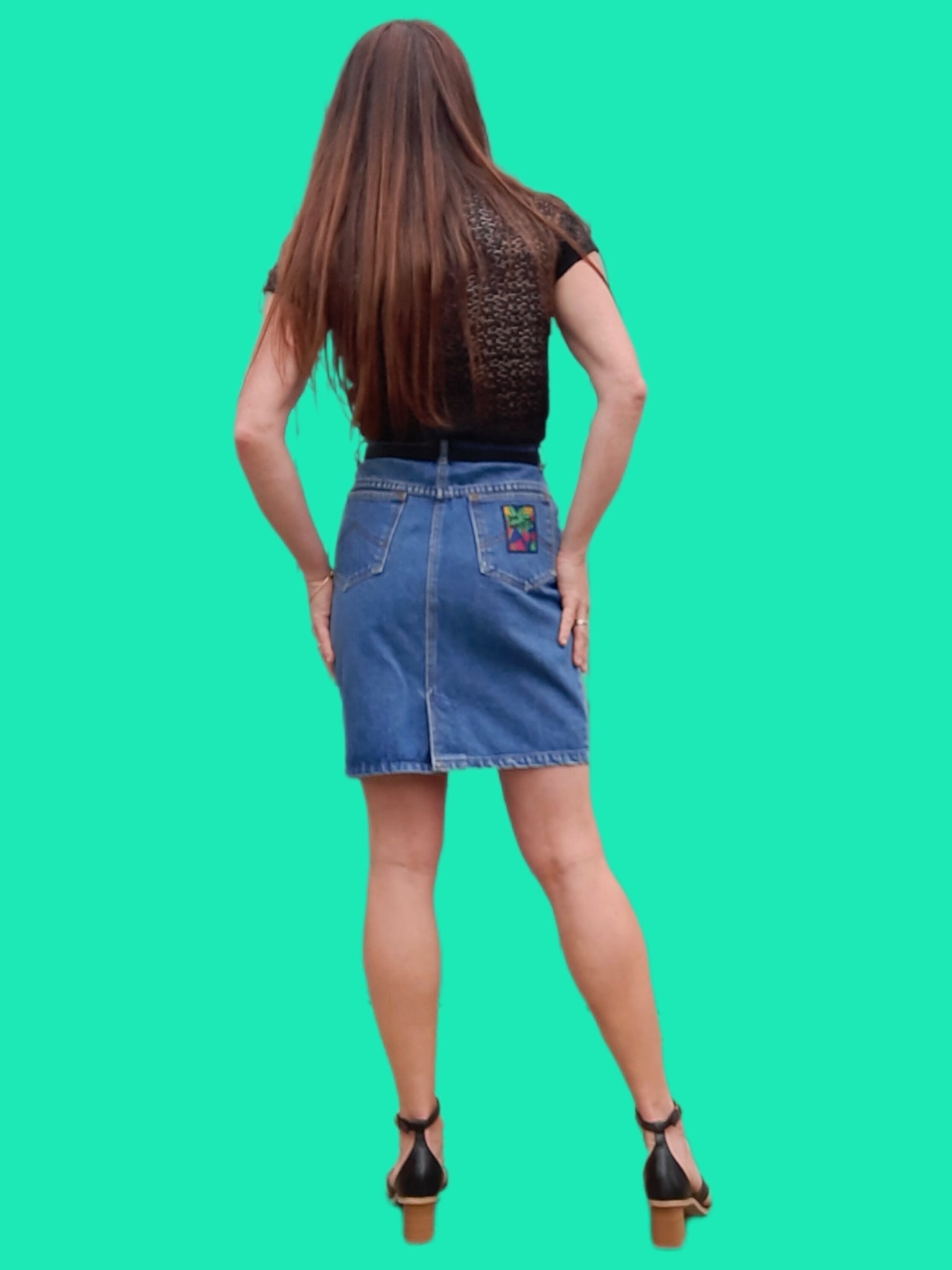 Mini jupe jean Medi Mode taille 38 - Vêtements Mini jupe jean Medi Mode taille 38 - Vêtements