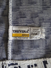 Charger l'image dans la galerie, Blazer vintage Céleste - Imprimé géométrique texturé bleu. Taille L, 40, 42. Jean Girard. Made in France
