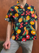 Charger l'image dans la galerie, Chemise vintage Jules - Imprimé fruité éclatant, tropical et vitaminée. Taille L, 40, 42. Alain Manoukian. Made in France
