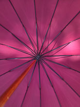 Charger l'image dans la galerie, 📿🍍Parapluie Alice - Grand modèle bicolore bordeaux et blanc. Breaker.
