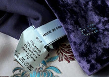 Charger l&#39;image dans la galerie, Gants Flavie - Panne de velours violet. Sonia Rykiel
