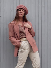 Charger l&#39;image dans la galerie, Blazer vintage Delphine - Rose poudré. Taille L, 40, 42 ou oversize
