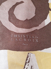 Charger l&#39;image dans la galerie, Foulard vintage Léna - Christian Lacroix Paris. 87 x 83
