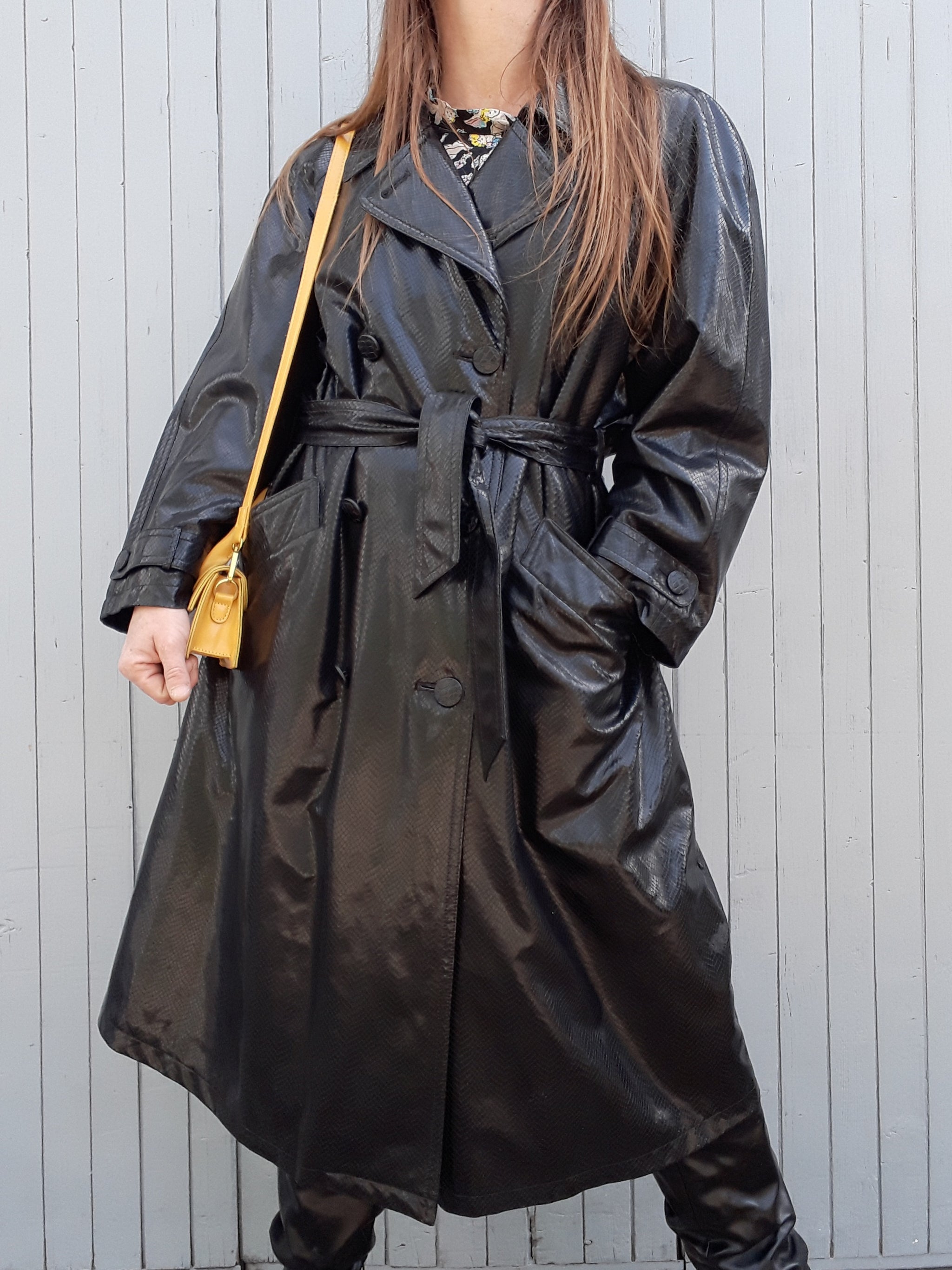 Veste Coupe-vent CREATION Taille 44/46 - Coupe Trapèze, Noir, Polyester - Très Bon état