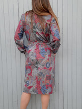 Charger l&#39;image dans la galerie, Robe vintage Cassie - Boutonnage asymétrique. Taille M, 38, 40. Marcelle Griffon
