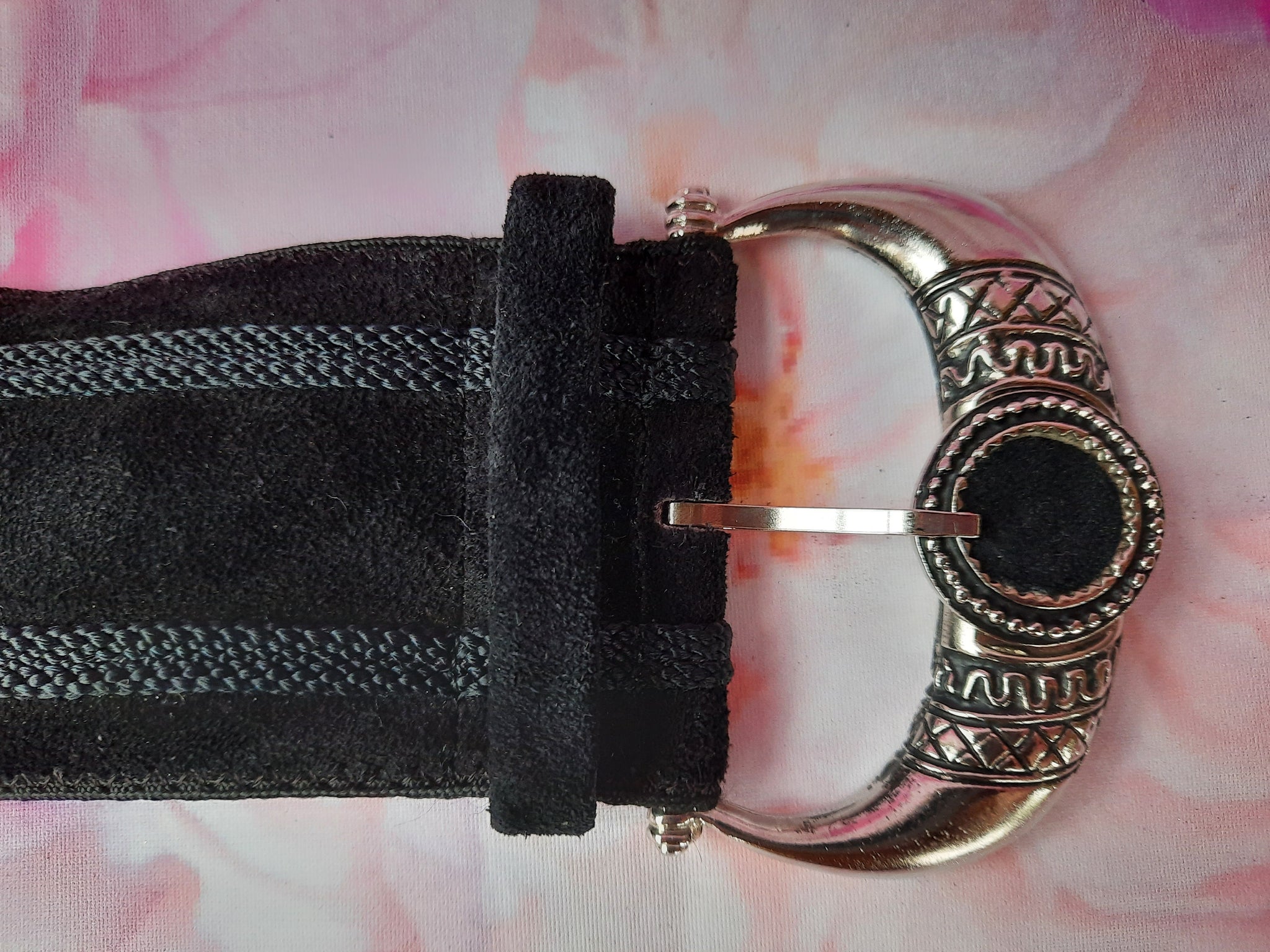 Ceinture Vintage L'Aiglon En Cuir Blanc - Taille T75, 70/81 Cm - Style Rétro