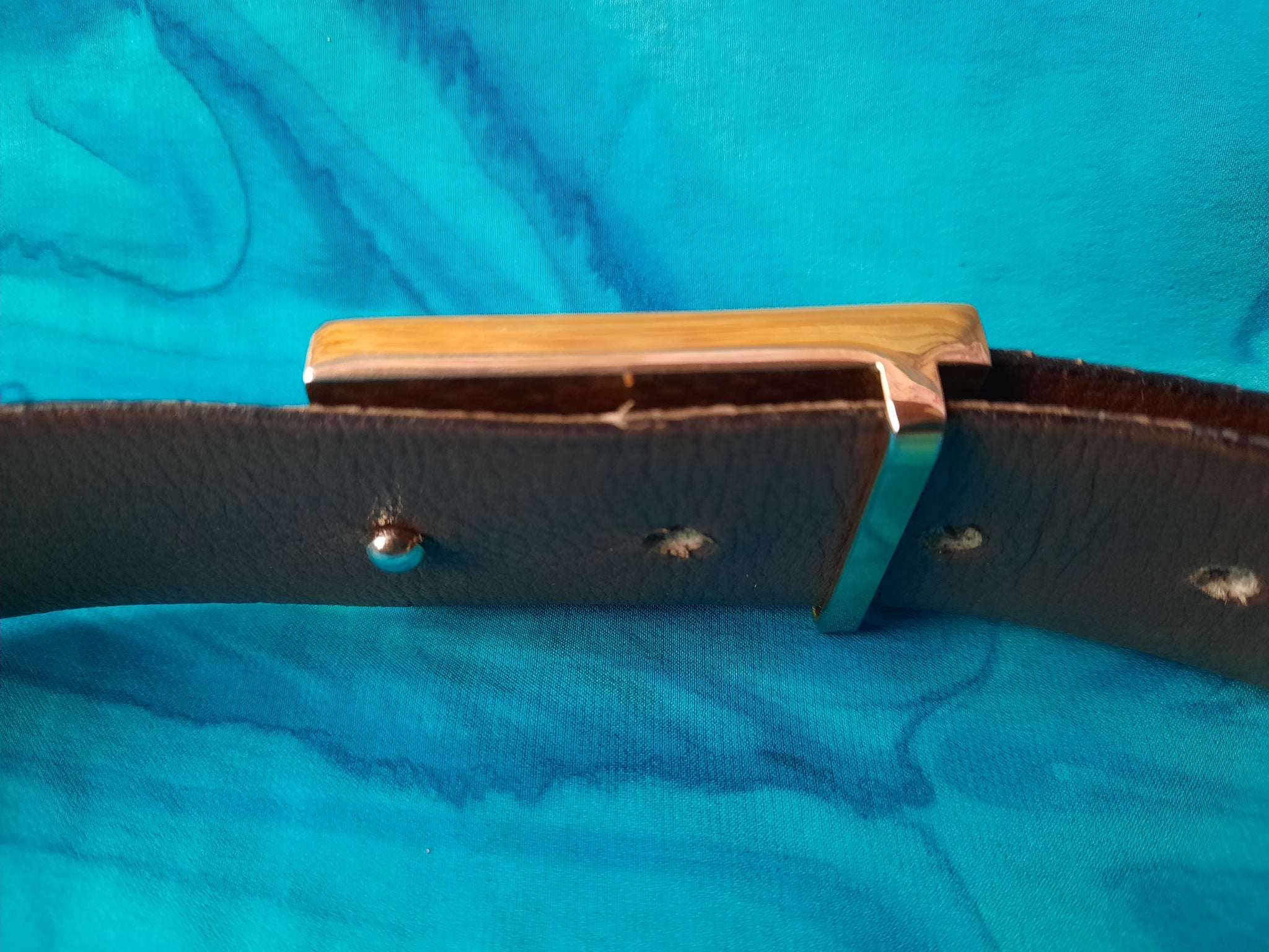 Ceinture Cuir Véritable Marron Julia - Taille 90 - Occasion