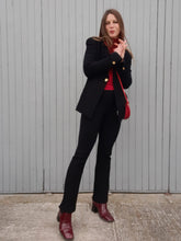 Charger l&#39;image dans la galerie, Ensemble &quot;Seconde&quot; Nana - Blazer et pantalon noirs Bazar de Christian Lacroix. Taille S, 36, 38. Made in France.
