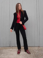 Charger l&#39;image dans la galerie, Ensemble &quot;Seconde&quot; Nana - Blazer et pantalon noirs Bazar de Christian Lacroix. Taille S, 36, 38. Made in France.
