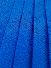 Charger l&#39;image dans la galerie, Jupe culotte vintage Anna - Plissé permanent bleu électrique. Taille S, 36, 38. Made in France.
