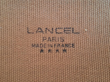 Charger l&#39;image dans la galerie, Sac de voyage Caroline - Valise week-end en toile noire. Lancel. Made in France
