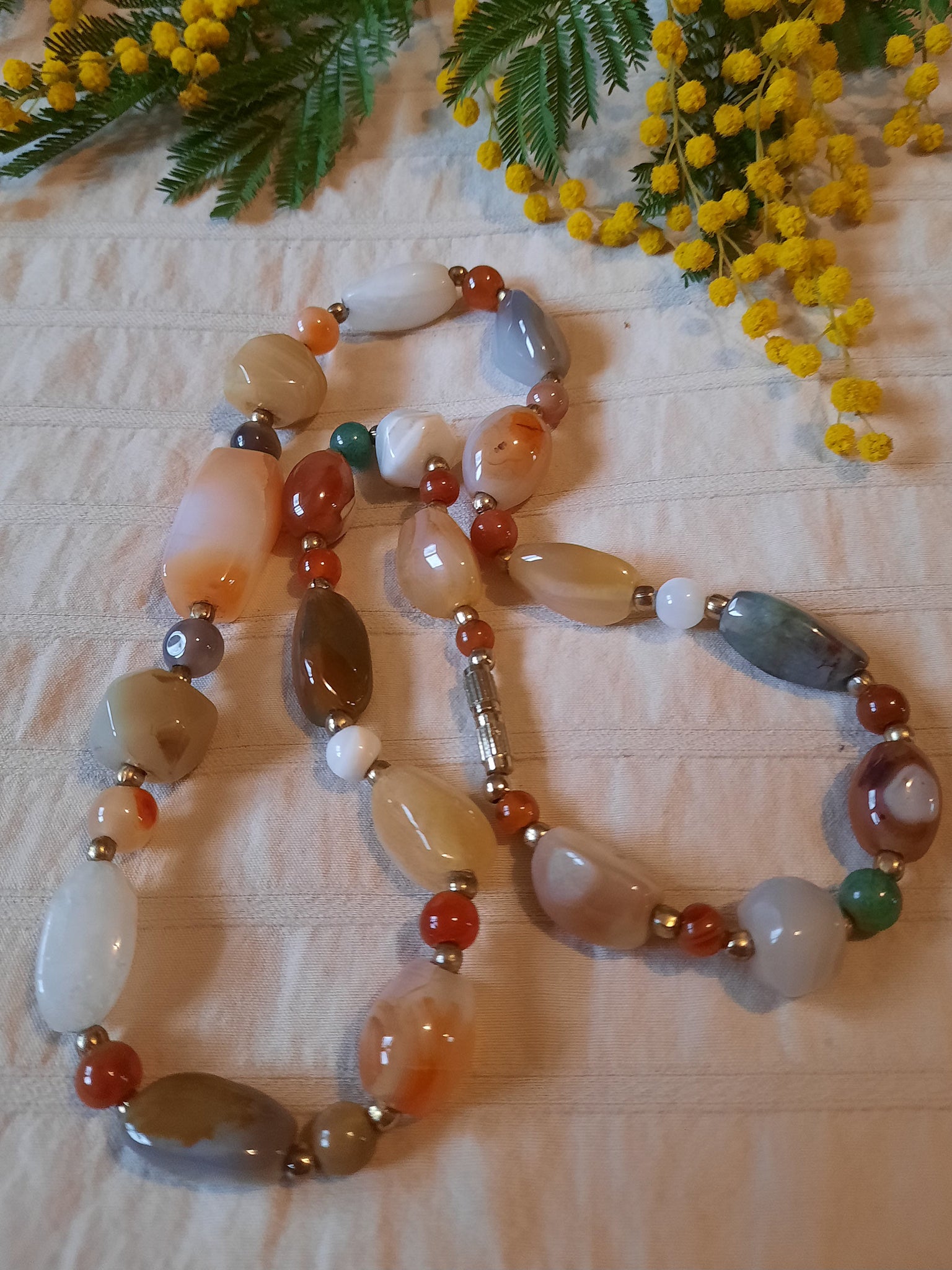 Collier - Améthystes et perles fines - XIXe siècle - Bijou ancien Collier - Améthystes et perles fines - XIXe siècle - Bijou ancien