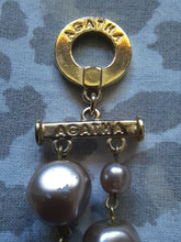 Charger l'image dans la galerie, Collier Darcy - Double rangs de perles champagnes. Agatha. Made in France
