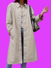 Charger l&#39;image dans la galerie, Trench-coat vintage Annie - Chipie beige. Taille L, 40, 42. Fabriqué en France
