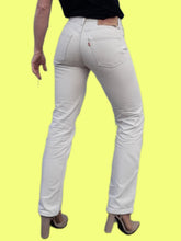 Charger l&#39;image dans la galerie, Jean Levi&#39;s 501 XX Sandra - Coton Blanc cassé. Taille S, 36, 38. W29 L34
