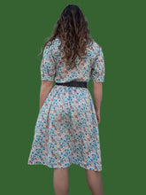 Charger l&#39;image dans la galerie, Robe vintage Dorine - Imprimé floral. Taille M, 38, 40. Fabriqué en France
