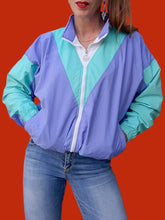 Charger l&#39;image dans la galerie, Veste de survêtement vintage Elianne - Color-block à anneaux Olympiques. Taille M, 38, 40
