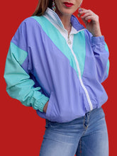 Charger l&#39;image dans la galerie, Veste de survêtement vintage Elianne - Color-block à anneaux Olympiques. Taille M, 38, 40
