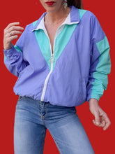 Charger l&#39;image dans la galerie, Veste de survêtement vintage Elianne - Color-block à anneaux Olympiques. Taille M, 38, 40
